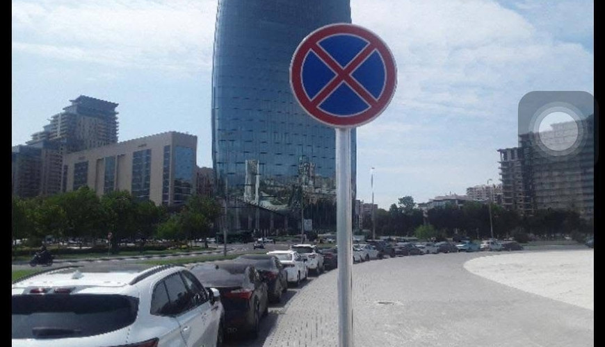 Bakıda maraqlı hadisə: Maşını saxlayanda nişan olmayıb, amma sonradan qoyuldu- FOTOLAR 