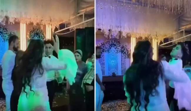 Bəy toy zamanı gəlini döydü 