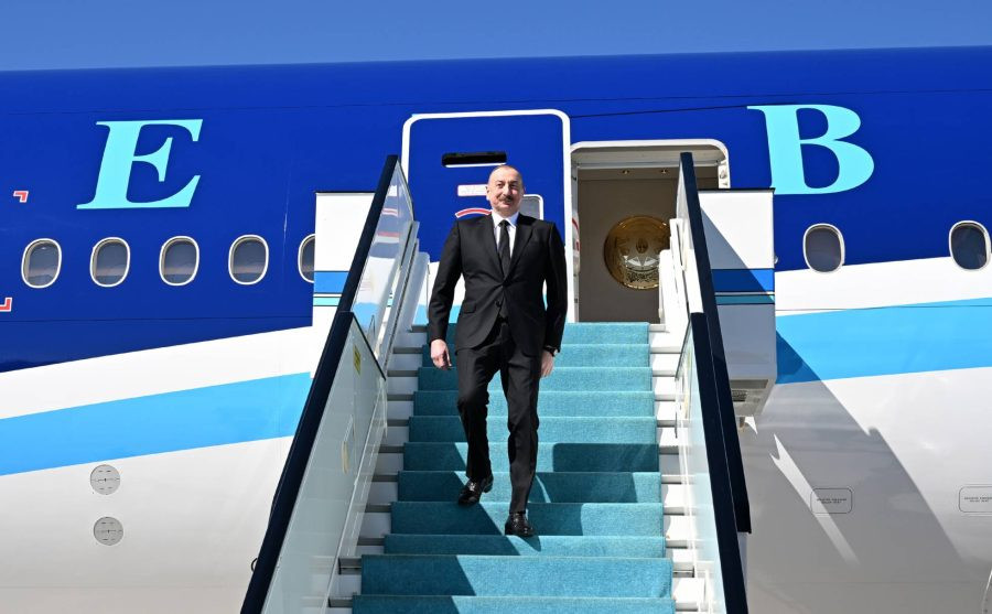 İlham Əliyev Türkiyəyə getdi, Ərdoğan qarşıladı 