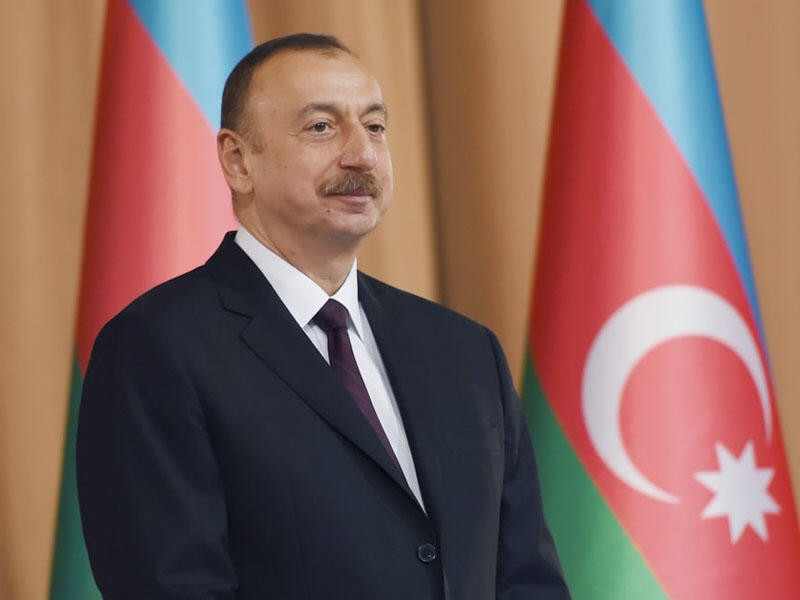 Prezident Goranboyda tikinti materialları istehsalı müəssisəsinin açılışında iştirak edib 