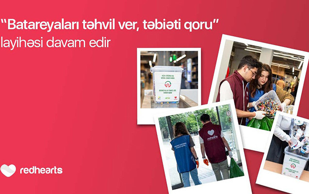 Layihə çərçivəsində 96 kq işlənmiş batareya toplanaraq təhvil verildi