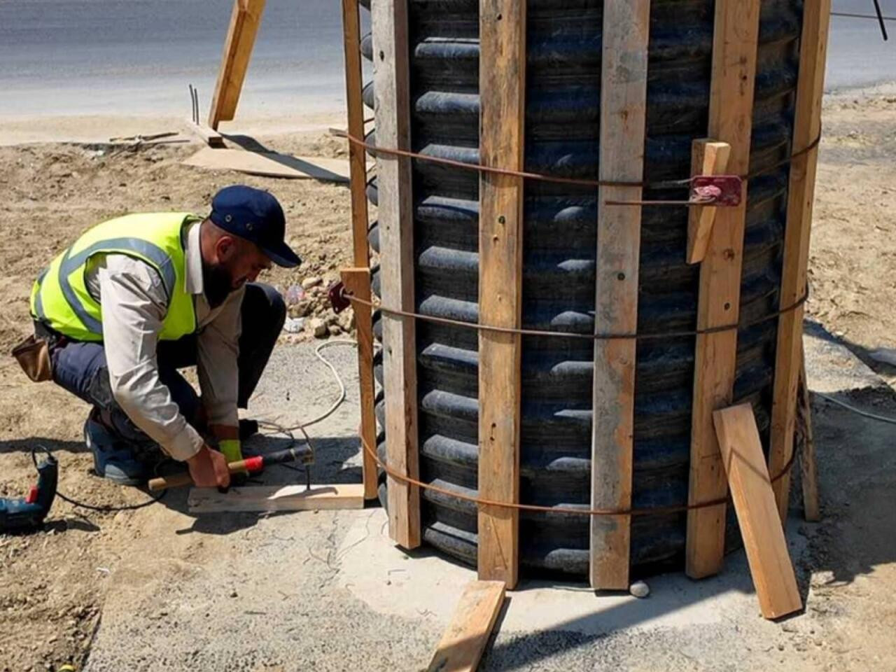 Bu ərazidə yerüstü piyada keçidi tikilir – FOTO 