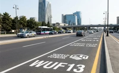 WUF13: xüsusi hərəkət zolaqları sabahdan qüvvəyə minir