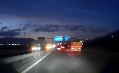 Hərəkətdə olan “KamAZ” dəhşət saçdı – VİDEO