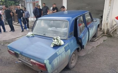 Lənkəranda sürücü sükan arxasında VƏFAT ETDİ - FOTO