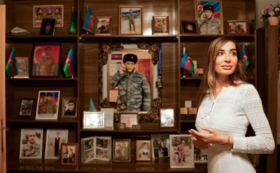Leyla və Arzu Əliyeva Lənkəranda şəhid ailəsini ziyarət ediblər - FOTO
