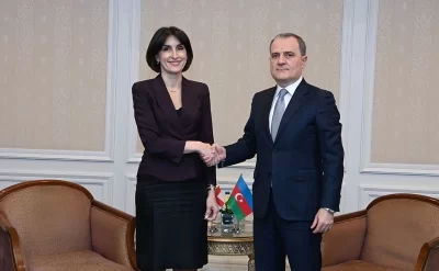 Ceyhun Bayramov gürcüstanlı həmkarı ilə görüşdü