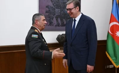 Vuçiç Zakir Həsənovu qəbul etdi – FOTOLAR