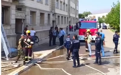 Culfada bina yandı: xəsarət alanlar var