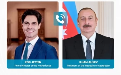 İlham Əliyev Niderlandın Baş naziri ilə telefon danışığı aparıb