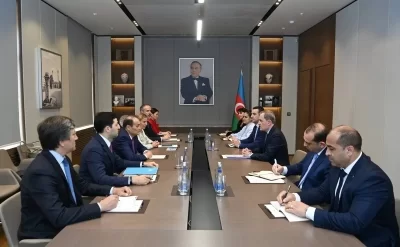 Ceyhun Bayramov Bağdad Amreyevi qəbul etdi - FOTO