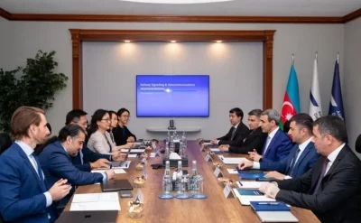 ADY və AİİB arasında əməkdaşlıq istiqamətləri müzakirə edildi – FOTOLAR