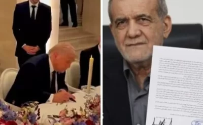 Tramp və Pezeşkian anlaşma memorandumunu imzaladı