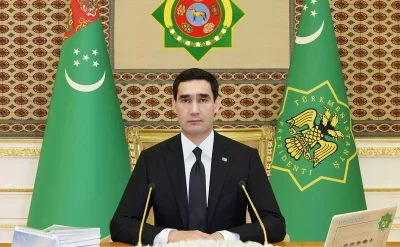 Türkmənistan Prezidenti Sərdar Berdiməhəmmədov Azərbaycana səfərə gəlib