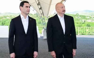 Prezident Füzulinin dağıdılmış yerlərinə baxdılar –