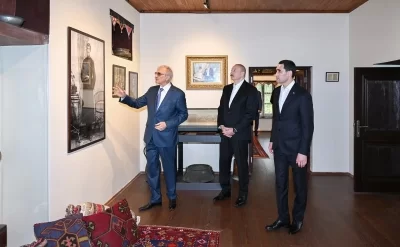 Prezidentlər Şuşada Bülbülün ev-muzeyində oldular