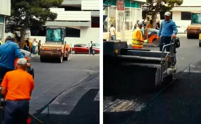 Bakıda daha bir yol sahəsi təmir olundu