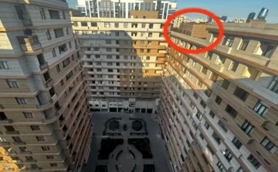 Bakıda ŞOK! 15 mərtəbəli binanın damında mənzil tikib, satışa çıxardılar