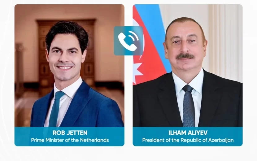 İlham Əliyev Niderlandın Baş naziri ilə telefon danışığı aparıb