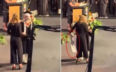 Məzuniyyət günü qalmaqala çevrildi: