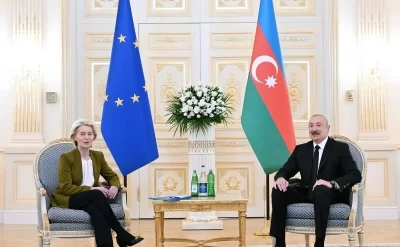 İlham Əliyevin Avropa Komissiyasının Prezidenti ilə təkbətək görüşü oldu - Foto