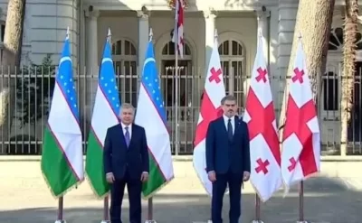 Özbəkistan Prezidenti Gürcüstana səfər edib