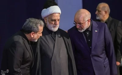 Qalibaf Əli Xameneinin dəfn mərasimində belə görüntüləndi – VİDEO