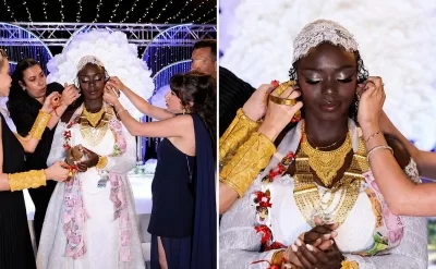 Zehra Özdemirin toyunda qızıl şousu: