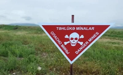 Füzulidə yanğınlar zamanı minalar partladı
