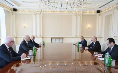 Prezident “John Deere” şirkətinin nümayəndə heyətini qəbul etdi – FOTOLAR