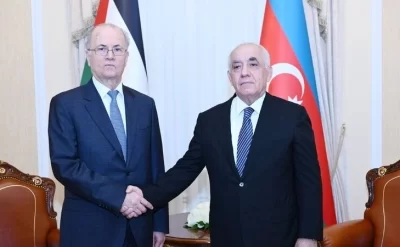 Əli Əsədov Fələstinin Baş naziri ilə görüşdü