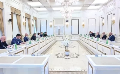 Sahibə Qafarova Fələstin Dövlətinin Baş naziri Məhəmməd Mustafa ilə görüşüb