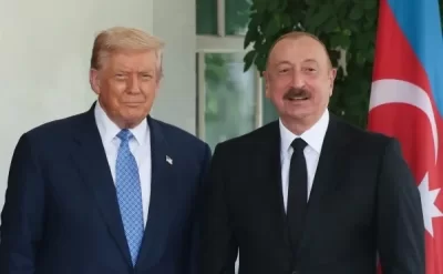 İlham Əliyev həmin paylaşıma görə Trampa təşəkkür etdi - FOTO