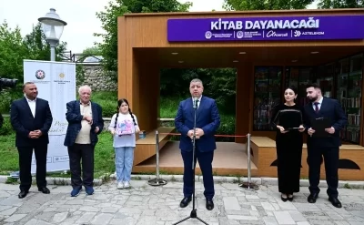 Şuşada "Kitab dayanacağı" istifadəyə verildi - FOTO