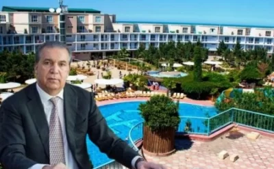 "AF Hotel-Aqupark" və onun arxasındakı kölgə: