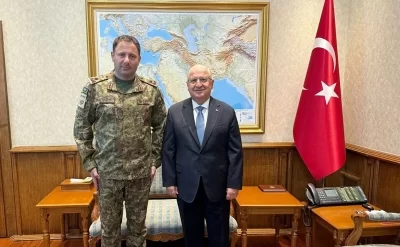 MN-nin Hərbi Polis İdarəsinin nümayəndə heyəti Yaşar Gülərlə görüşdü - Foto