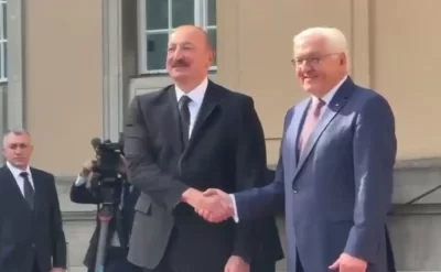 Almaniya Prezidenti İlham Əliyevi belə qarşıladı