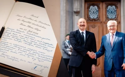 “Dost Almaniya xalqına...” - İlham Əliyev xatirə kitabına bunları yazdı