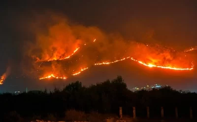 İtaliyanın Siciliya adasında meşə yanğınları davam edir