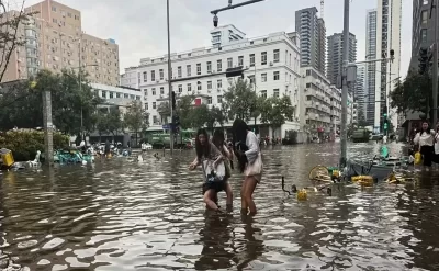 Çində güclü daşqın olub, 10 nəfər ölüb,