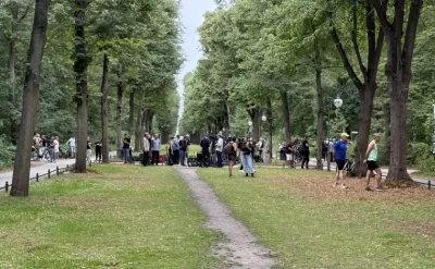 Berlin polisi avtomobillə hücumun baş verdiyi ərazidə