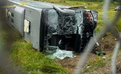 Gürcüstanda avtobus aşdı - Çox sayda xəsarət alan var