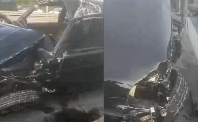 Buzovnada “BYD”yə çırpılan “Niva” aşdı