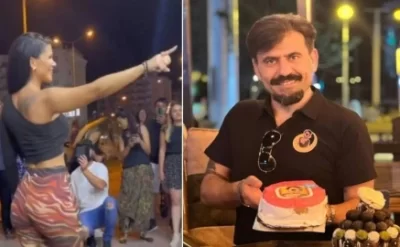 Bakıda qız-gəlinləri oynadan dondurmaçı
