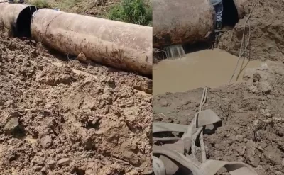 Bakıda su xəttində qəza: Bir sıra qəsəbələrə su verilməyəcək - VİDEO
