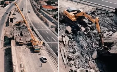 Qobustanda daha bir körpü sökülür