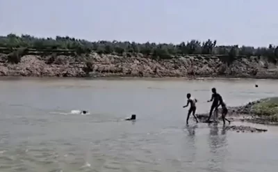Çayda batma təhlükəsi ilə üzləşən 23 yaşlı oğlan xilas edildi