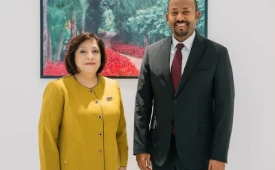 Efiopiyanın Baş naziri Sahibə Qafarova ilə ikitərəfli əlaqələrin möhkəmləndirilməsini