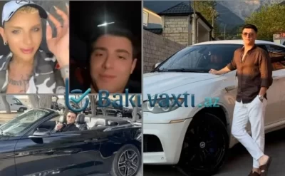 Dəbdəbəli ad günü, bahalı avtomobillər: