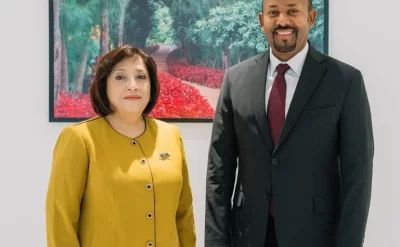 Sahibə Qafarova Efiopiya Baş naziri ilə görüşdü